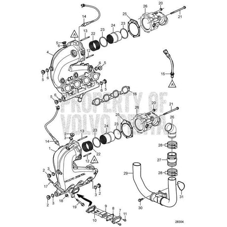 Volvo Penta Not Qualified for Free Shipping Volvo Penta Port Catalyst Exhaust Manifold #22754561