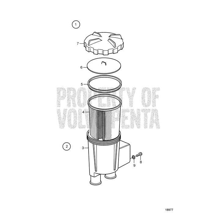 Volvo Penta Qualifies for Free Shipping Volvo Penta Sea Water Filter #3583840