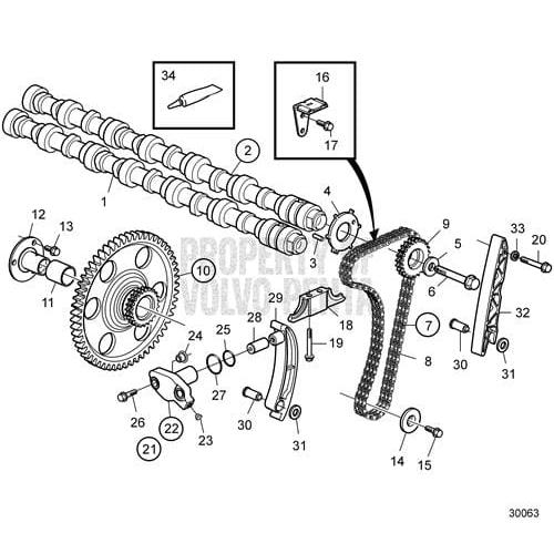 Volvo Penta Qualifies for Free Shipping Volvo Penta Tensioner #3582643