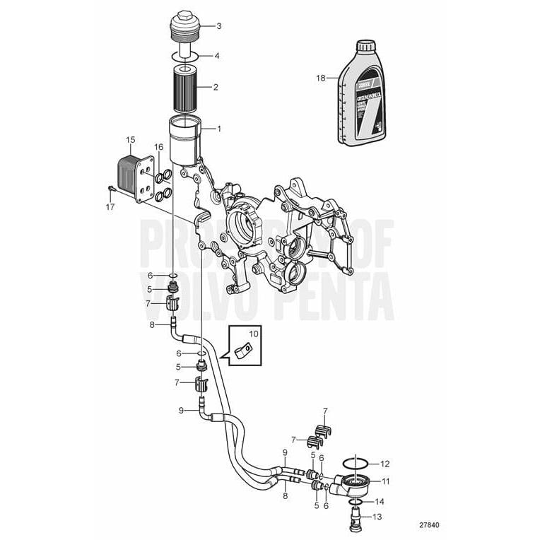 Volvo Penta Qualifies for Free Shipping Volvo Penta Turbocharger Hose Assembly #22336543