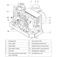 Webasto Truck Freight - Not Qualified for Free Shipping Webasto 16K BTU BlueCool S16 Air Conditioner 230v #WBCL120004F