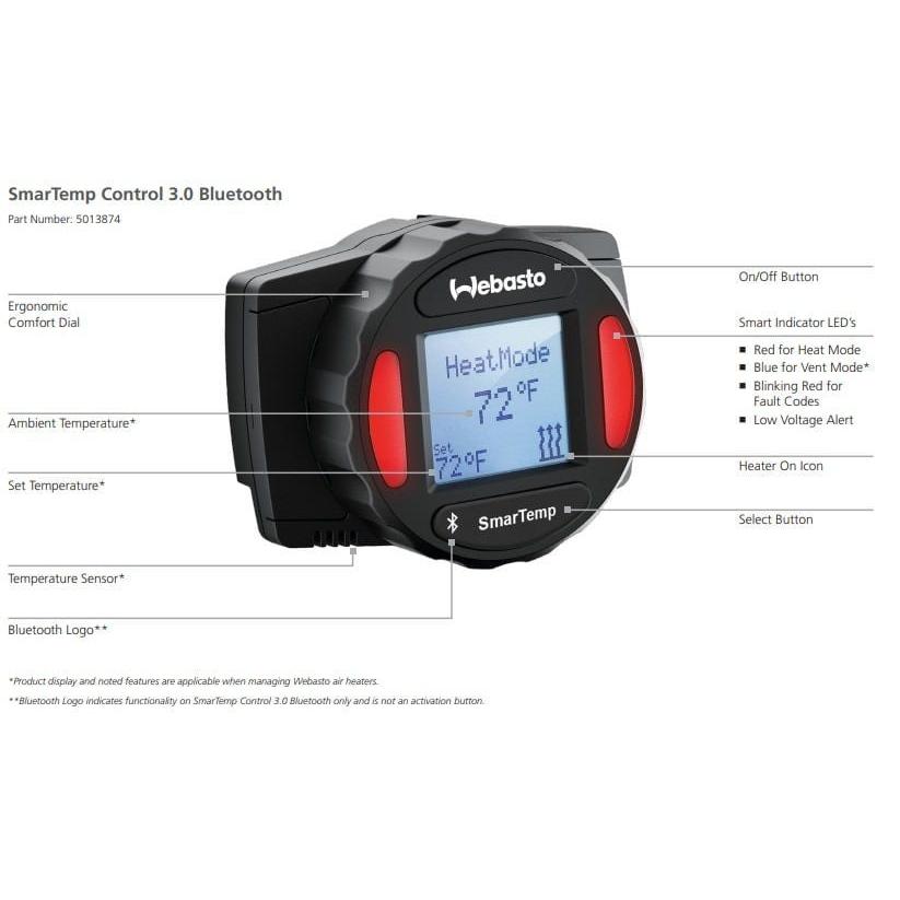 Webasto Qualifies for Free Shipping Webasto SmarTemp Control 3.0 Bluetooth Kit #5013874B