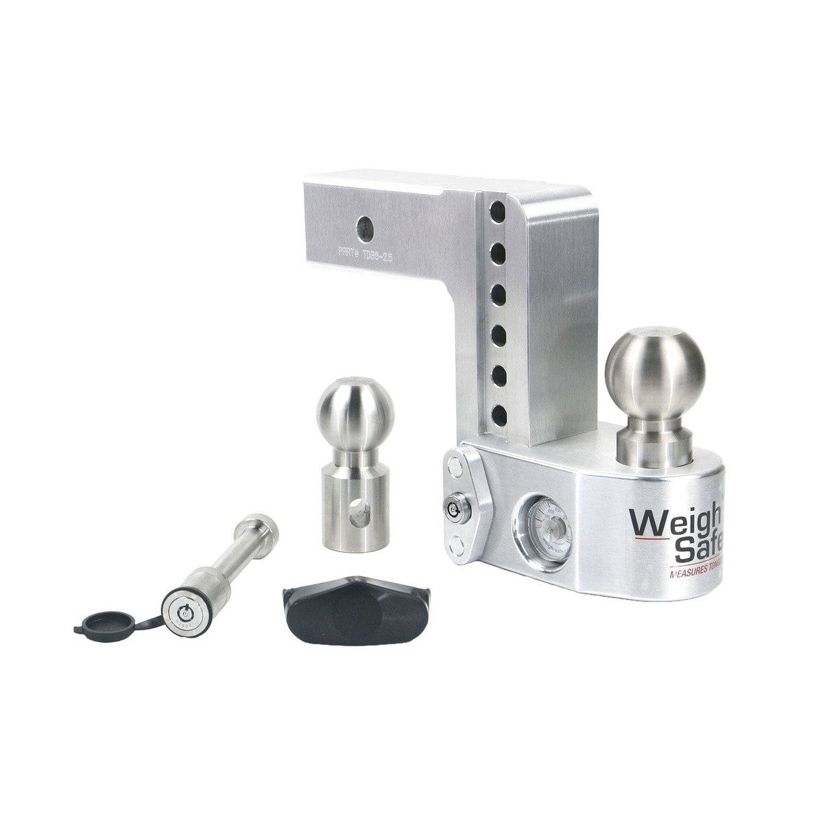 Weigh Safe Qualifies for Free Shipping Weigh Safe Adjustable Trailer Hitch 6" Drop for 2.5" Receiver & WS05 #WS6-2.5-KA