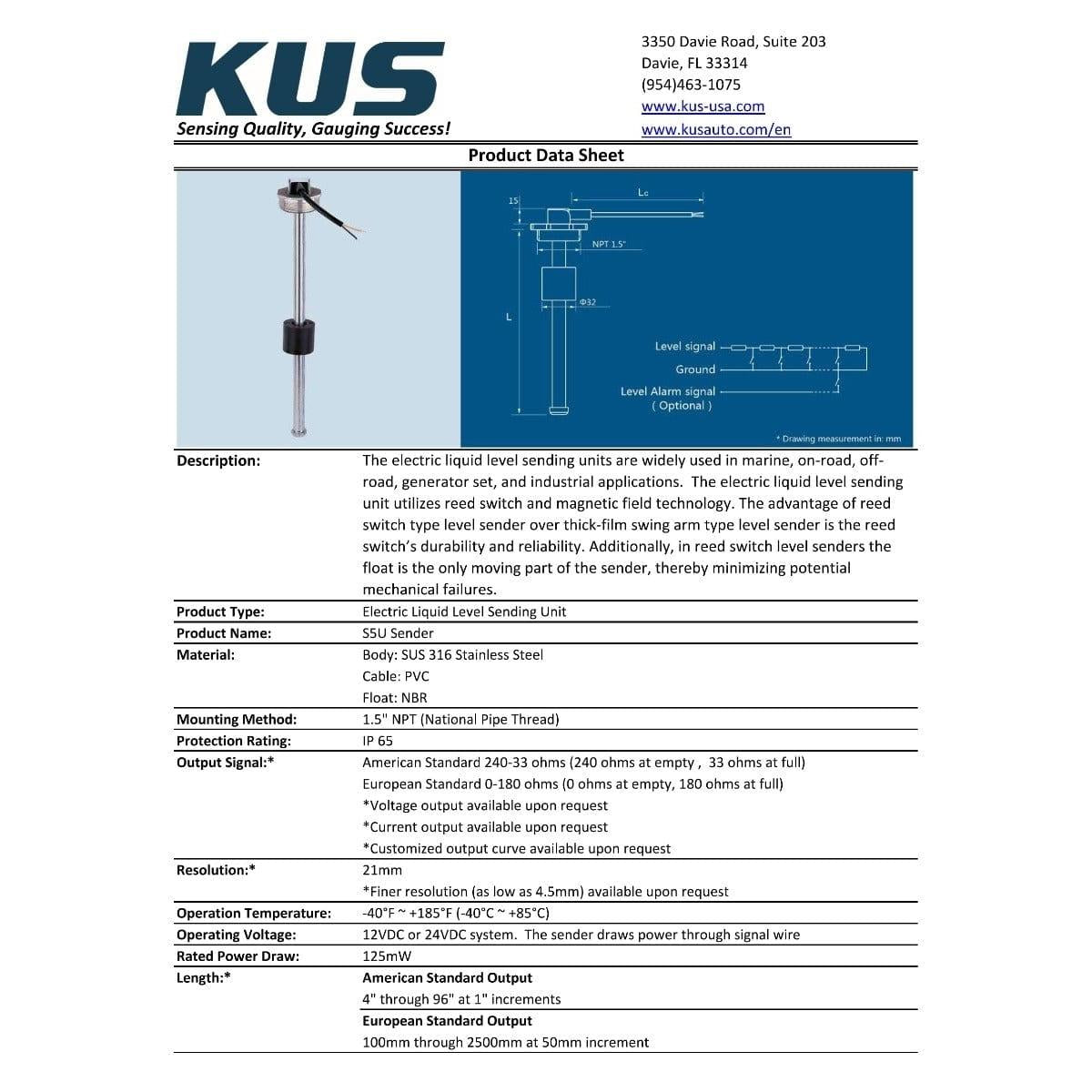 Wema Qualifies for Free Shipping Wema S5U 27" Single Station Sender #154027