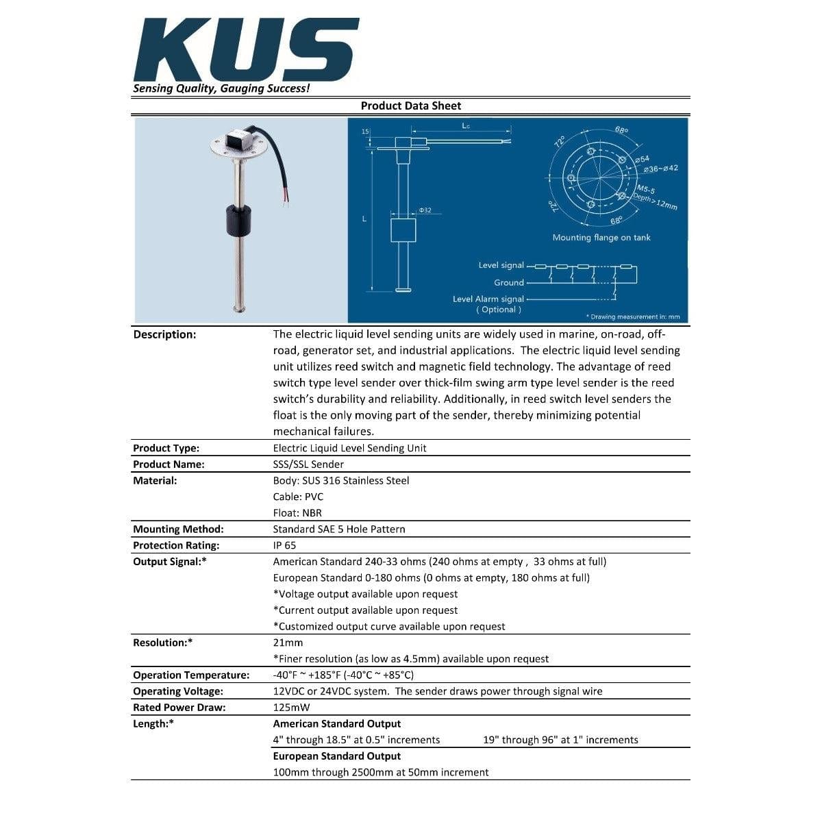Wema Qualifies for Free Shipping Wema SSS/SSL 53" Single Station Sender #JKS02244