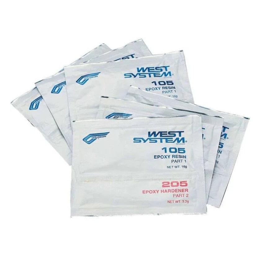 West System Brand Qualifies for Free Shipping West System Resin and Hardner Packets 6 Pack #101-T