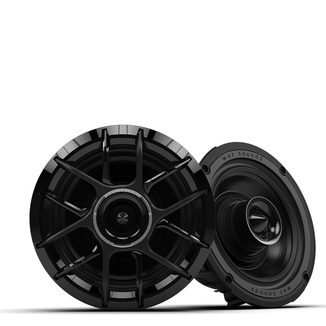 Wet Sounds Qualifies for Free Shipping Wet Sounds ZERO 6 XZ-B Black Speakers #ZERO 6 XZ-B
