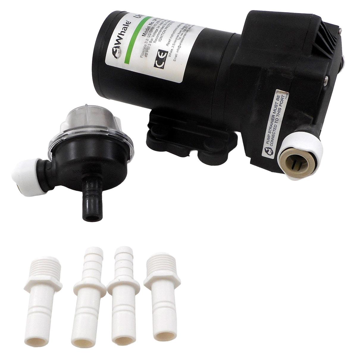 Whale Qualifies for Free Shipping Whale Universal Pressure Pump with Strainer 24v #UF1225