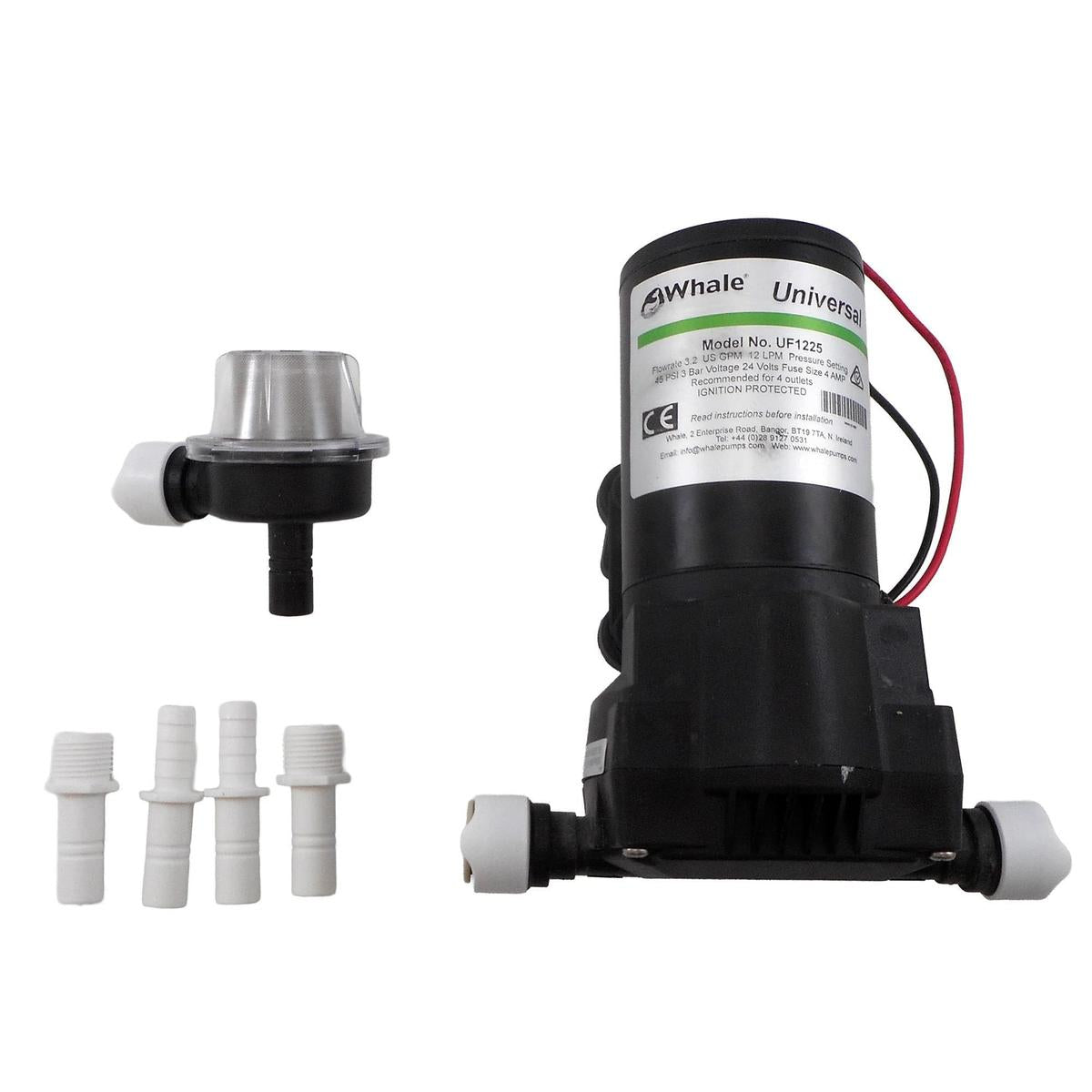 Whale Qualifies for Free Shipping Whale Universal Pressure Pump with Strainer 24v #UF1225