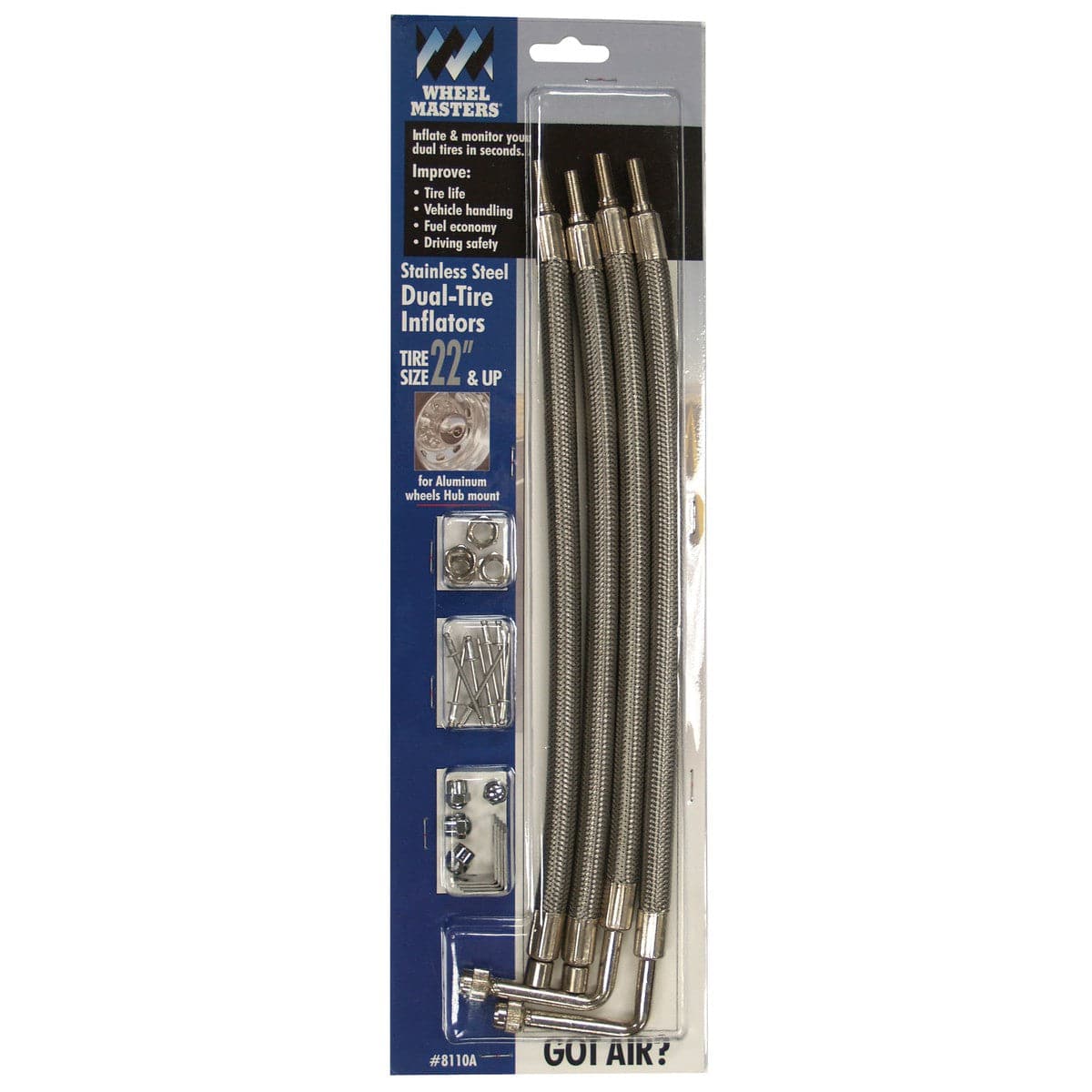Wheel Masters Qualifies for Free Shipping Wheel Masters SS Hose Extenders for 22" Aluminum Wheels #8110A