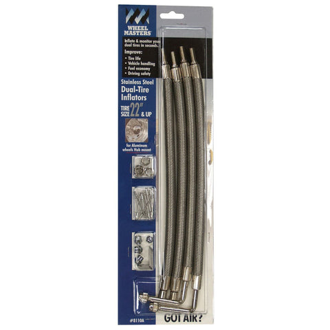Wheel Masters Qualifies for Free Shipping Wheel Masters SS Hose Extenders for 22" Aluminum Wheels #8110A