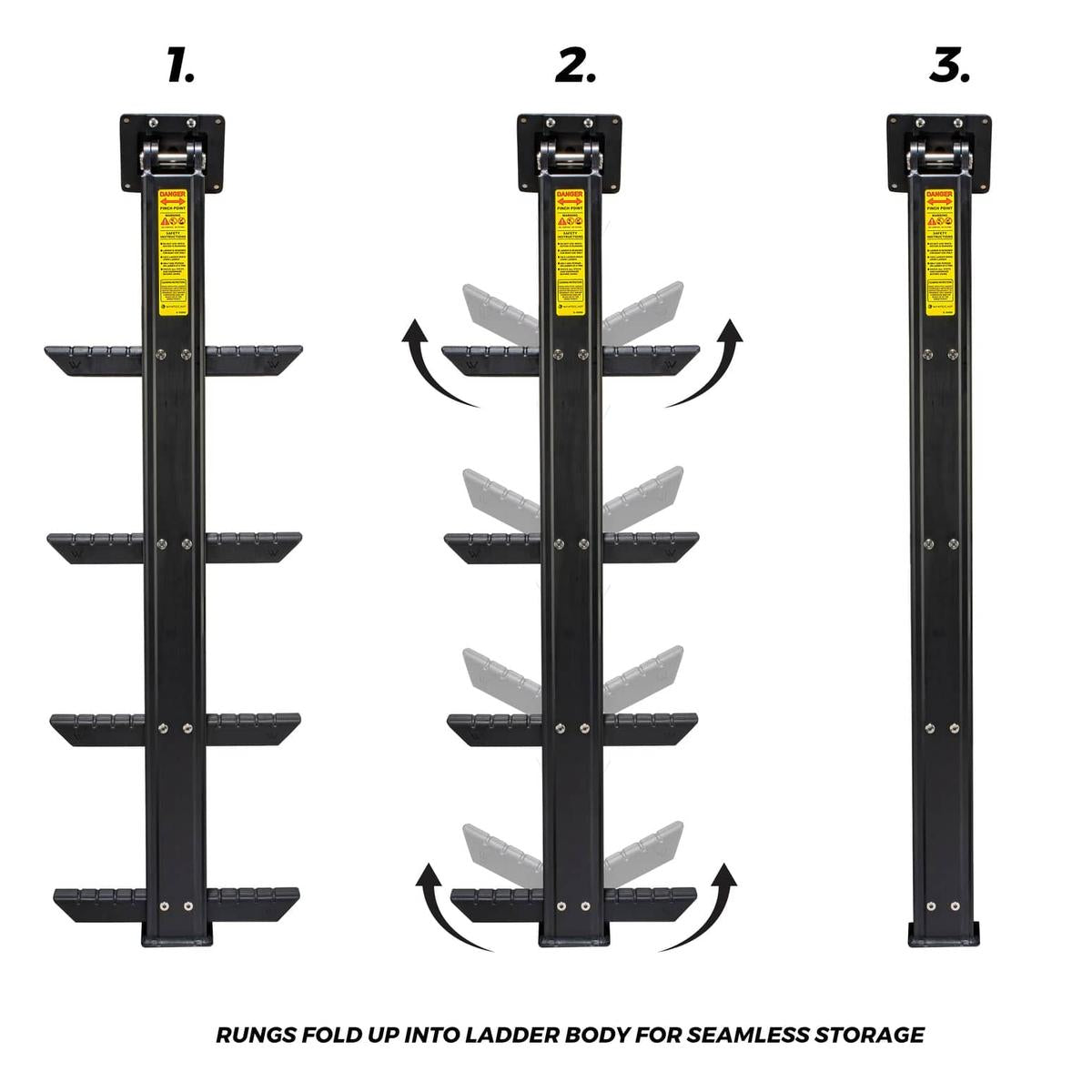Whitecap Qualifies for Free Shipping Whitecap 3-Step Periscope Ladder #S-1775