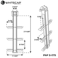 Whitecap Qualifies for Free Shipping Whitecap 3-Step Periscope Ladder #S-1775