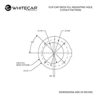 Whitecap Qualifies for Free Shipping Whitecap Gas Deck Fill No Vent Straight #S-4423NV