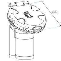 Whitecap Qualifies for Free Shipping Whitecap Gas Deck Fill with Vent 30-Degree #S-1423A30