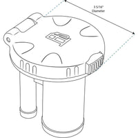 Whitecap Qualifies for Free Shipping Whitecap Gas Deck Fill with Vent Straight #S-1423C