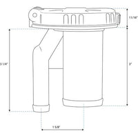 Whitecap Qualifies for Free Shipping Whitecap Gas Deck Fill with Vent Straight #S-4423