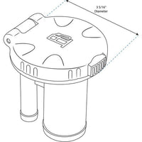 Whitecap Qualifies for Free Shipping Whitecap Gas Deck Fill with Vent Straight #S-4423