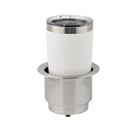 Whitecap Qualifies for Free Shipping Whitecap SS Cup Holder Flush Wide Lip #S-3503WL