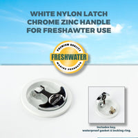 Whitecap Qualifies for Free Shipping Whitecap White Locking T-Handle #S-0226W