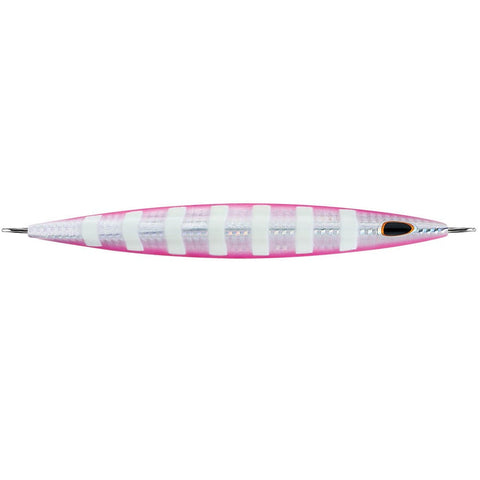 Williamson Qualifies for Free Shipping Williamson Kensaki Jig 120 5.25" 4.25 oz Silver Pink Zebra #KSJ120SPZ