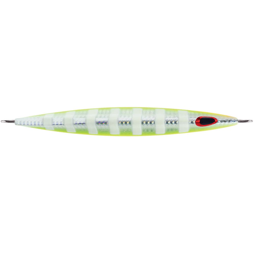 Williamson Qualifies for Free Shipping Williamson Kensaki Jig 170 6" 6 oz Chartreuse Glow Zebra UV #KSJ170UVCGZ