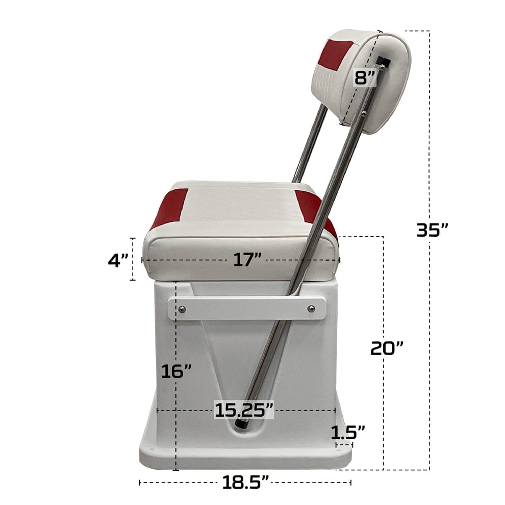 Wise Not Qualified for Free Shipping Wise 62 Quart Swingback Cooler Bright White/Crimson Red #8WD437-1906