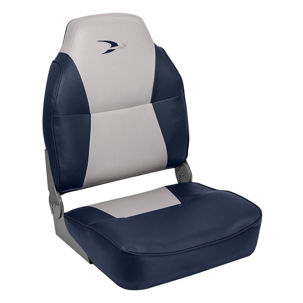 Wise Qualifies for Free Shipping Wise Lund Style High Back Grey/Navy #8WD640PLS-660