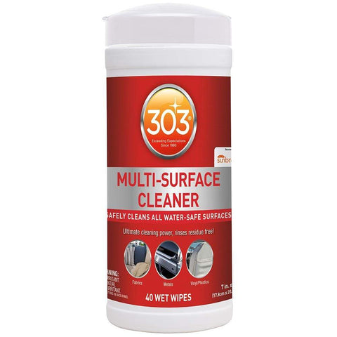 303 Products Hazardous Item - Not Qualified for Free Shipping 303 Multi-Surface Cleaner Wipes 40 Towelletes #30220