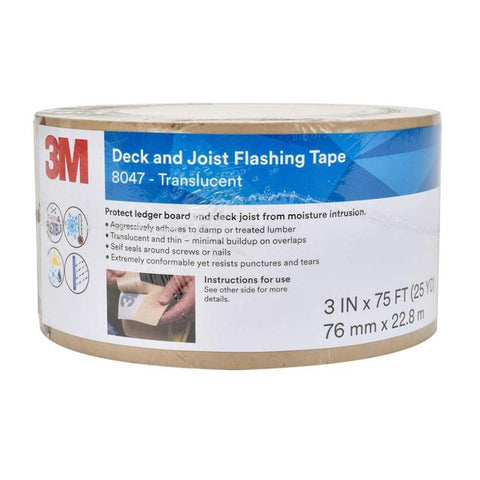 3M Marine Qualifies for Free Shipping 3M Deck and Joist Flashing Tape 8047 Translucent 3" 75' #7010379532