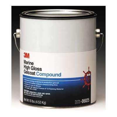 3M Marine Qualifies for Free Ground Shipping 3M Marine Marine High Gloss Gelcoat Compound #06025