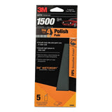 3M Wetordry Sandpaper 1500 Grit 3-2/3" 9" #03002