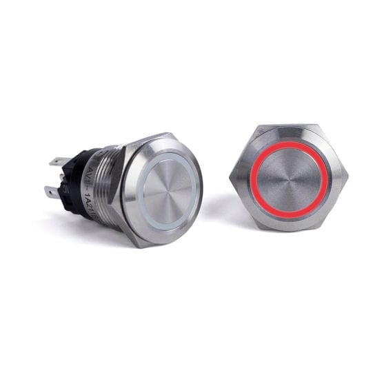 Sierra Qualifies for Free Shipping Sierra Push Button Switch Red Halo #AV10030R