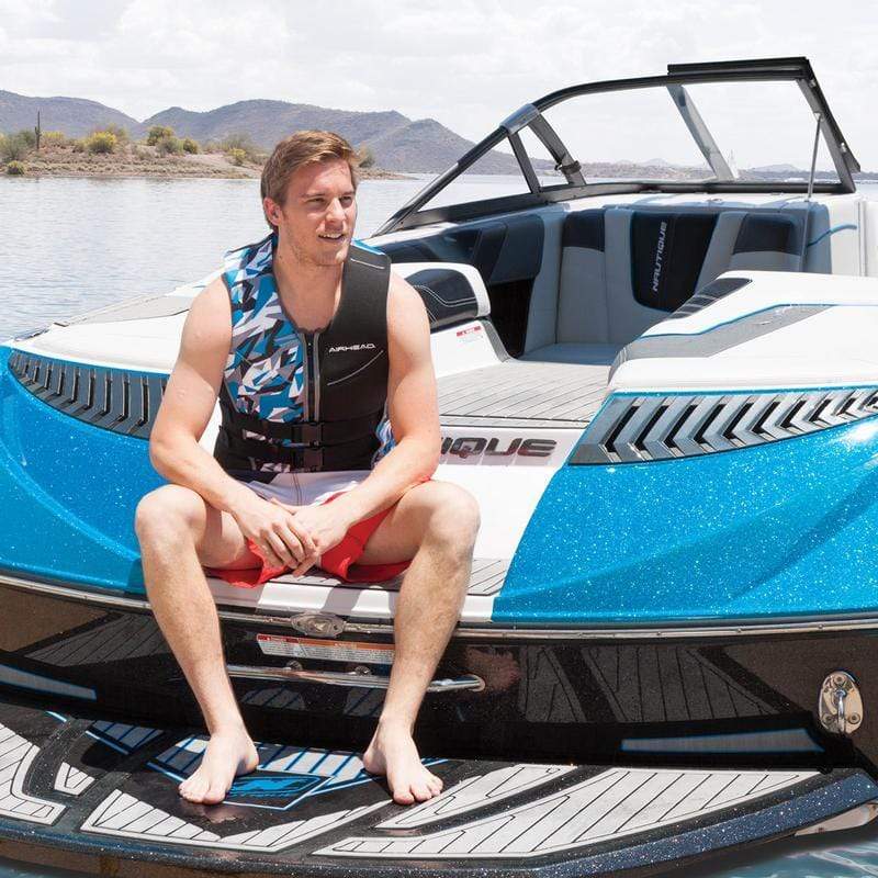 AIRHEAD Blue Camo Mens Neolite Vest L #15002-10-B-BL