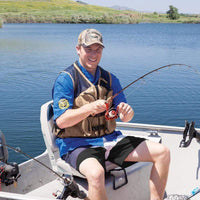 AIRHEAD Deluxe Mesh Fishing Vest 2XL/3XL Bark #12003-06-A-BA