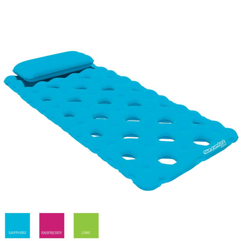 Kwik Tek Qualifies for Free Shipping AIRHEAD Sun Comfort Pool Mattress Sapphire #AHSC-024