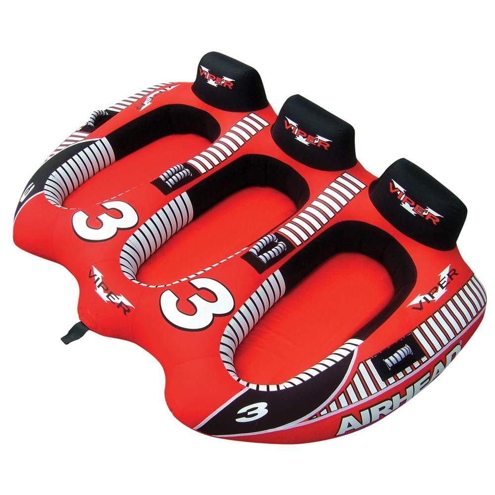 Kwik Tek Qualifies for Free Shipping AIRHEAD Viper 3 Rider Cockpit Style Towable Tube #AHVI-F3