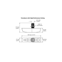 Airmar B785C-M CHIRP Bronze Thru-Hull with Fairing 600w #B785C-M-MM