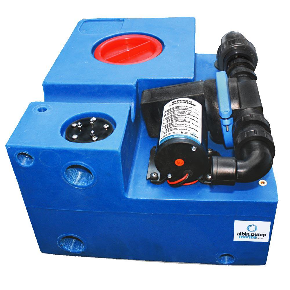 Albin Pump Marine Not Qualified for Free Shipping Albin Pump 20 Gallon Waste Water Tank CPL Diaphragm 12v #03-02-008