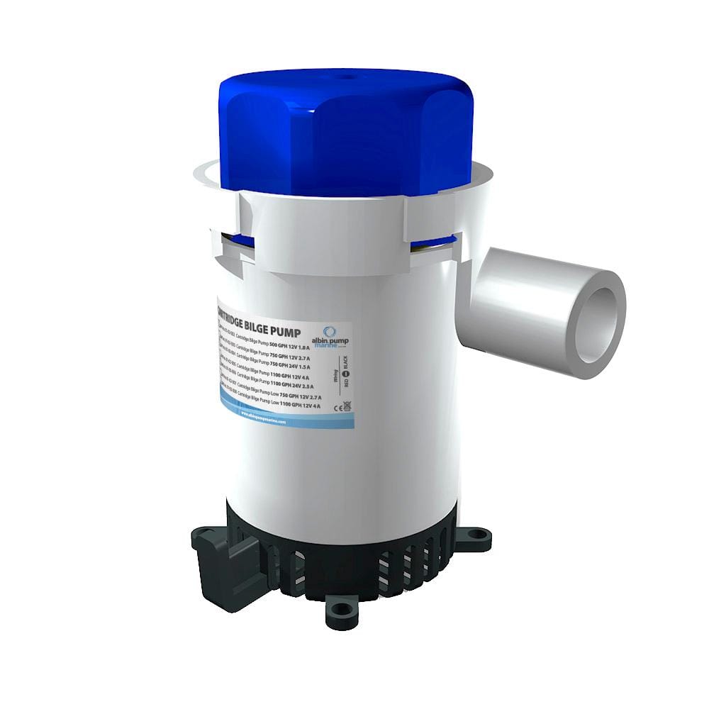 Albin Pump Marine Qualifies for Free Shipping Albin Pump Cartridge Bilge Pump 1100 GPH 12v #01-02-005
