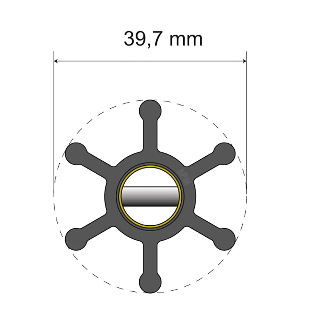 Albin Pump Marine Not Qualified for Free Shipping Albin Pump Premium Impeller Kit 06-01-002 39.7x12x19.2mm #06-01-002
