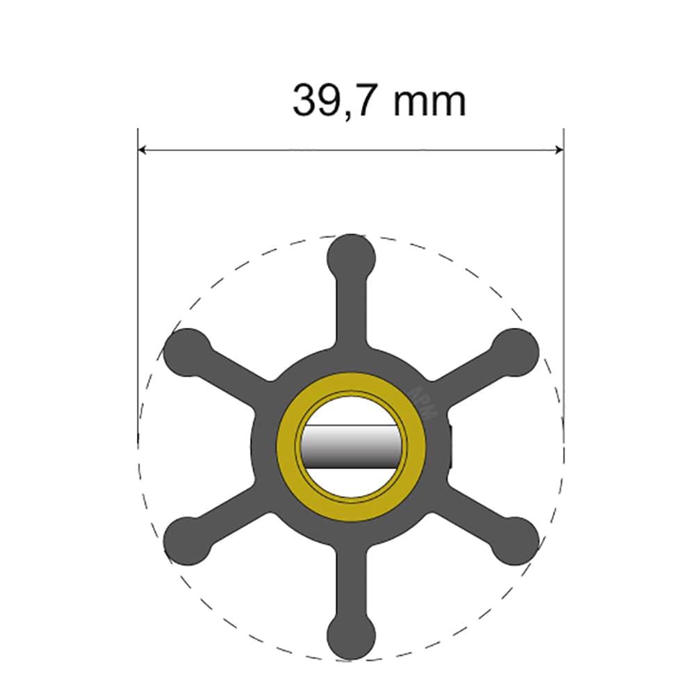 Albin Pump Marine Not Qualified for Free Shipping Albin Pump Premium Impeller Kit 06-01-003 39.7x9.5x19.2mm #06-01-003