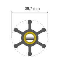 Albin Pump Marine Not Qualified for Free Shipping Albin Pump Premium Impeller Kit 06-01-003 39.7x9.5x19.2mm #06-01-003
