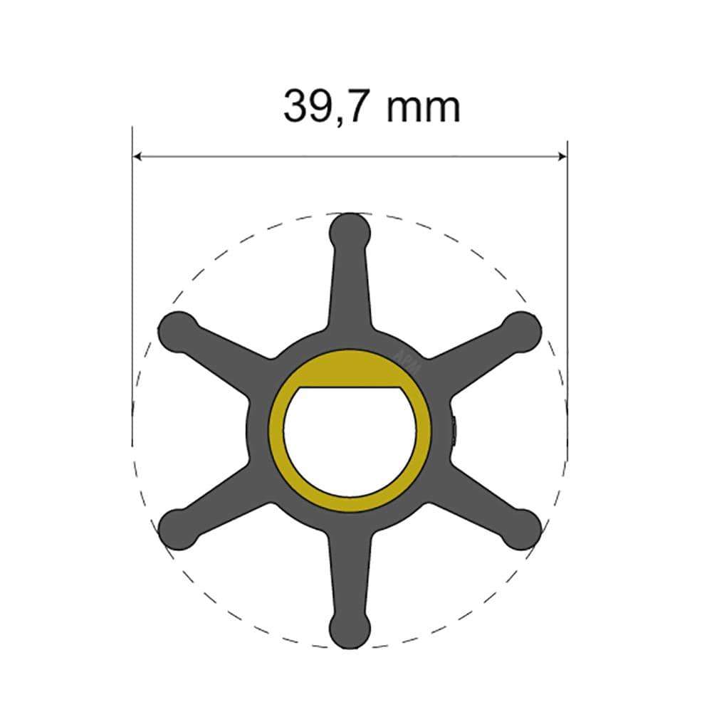 Albin Pump Premium Impeller Kit 06-01-004 39.7x12x19.2mm #06-01-004