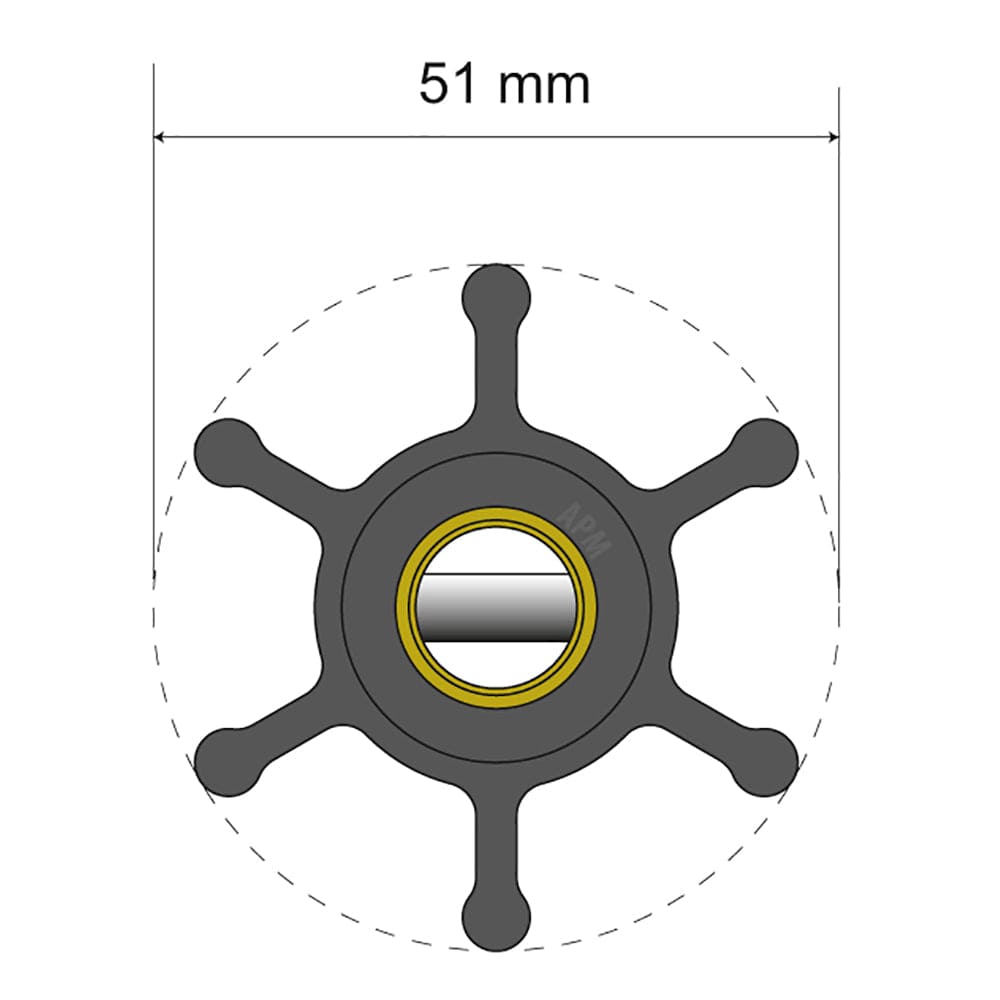 Albin Pump Marine Not Qualified for Free Shipping Albin Pump Premium Impeller Kit 06-01-005 51x22x12 Mm #06-01-005