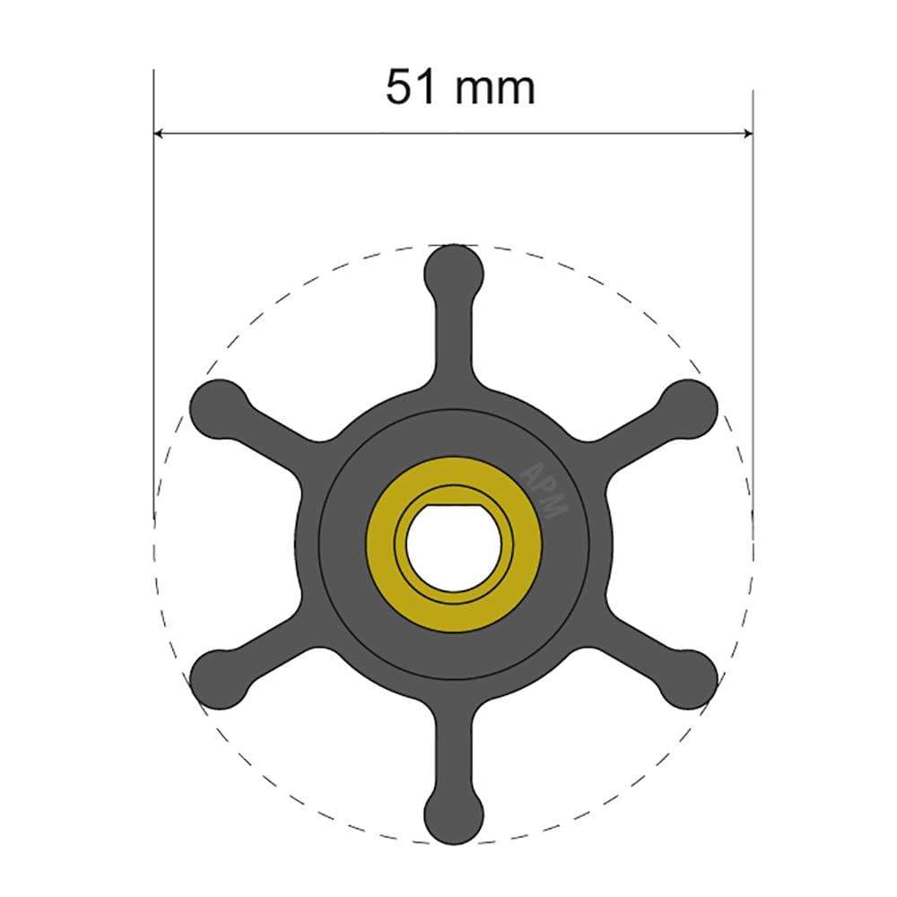 Albin Pump Marine Qualifies for Free Shipping Albin Pump Premium Impeller Kit 06-01-009 51x8x22mm #06-01-009