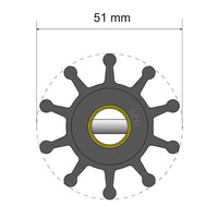 Albin Pump Marine Not Qualified for Free Shipping Albin Pump Premium Impeller Kit 06-01-011 51x12.7x22mm #06-01-011