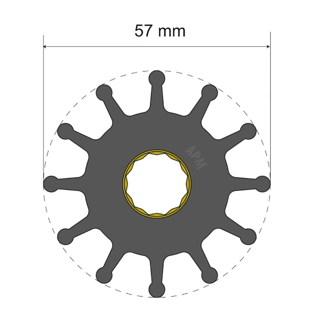 Albin Pump Marine Qualifies for Free Shipping Albin Pump Premium Impeller Kit 06-01-012 57x16x31.5mm #06-01-012