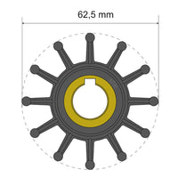 Albin Pump Marine Not Qualified for Free Shipping Albin Pump Premium Impeller Kit 06-01-016 62.5x16x32mm #06-01-016