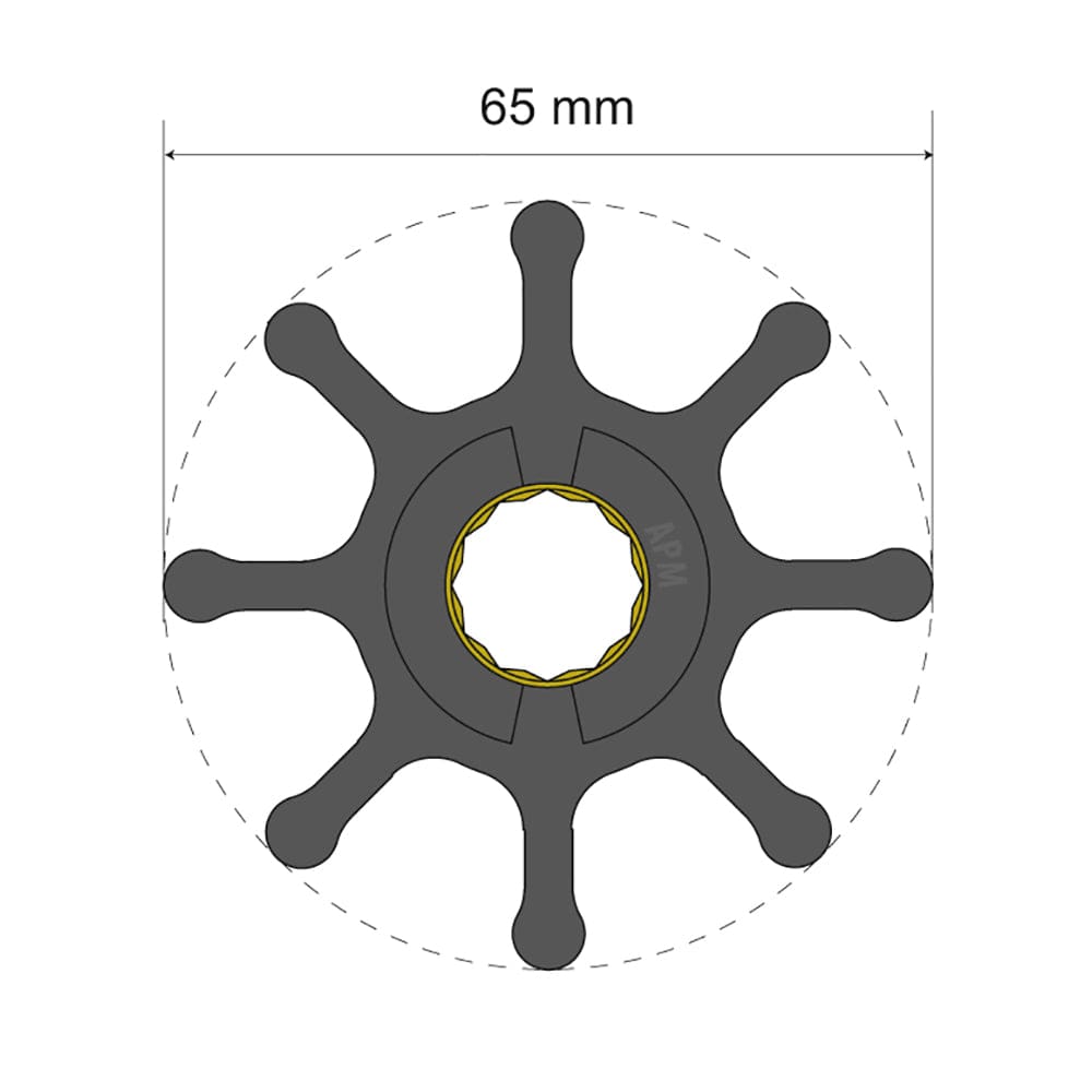 Albin Pump Marine Not Qualified for Free Shipping Albin Pump Premium Impeller Kit 06-01-017 65x16x37mm #06-01-017